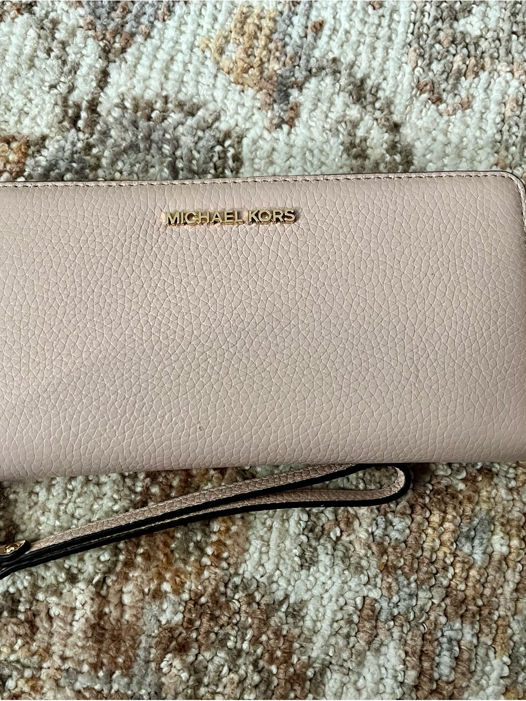Michael Kors Blush Leather Wristlet Wallet